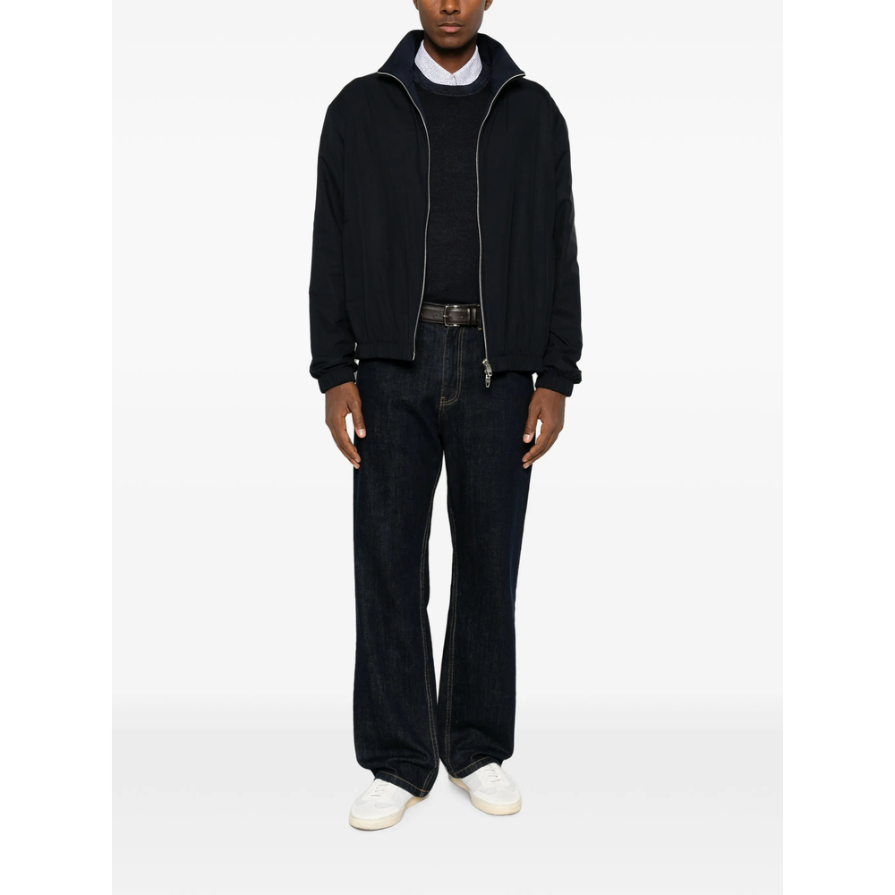Zip-Up High-Neck Jacket