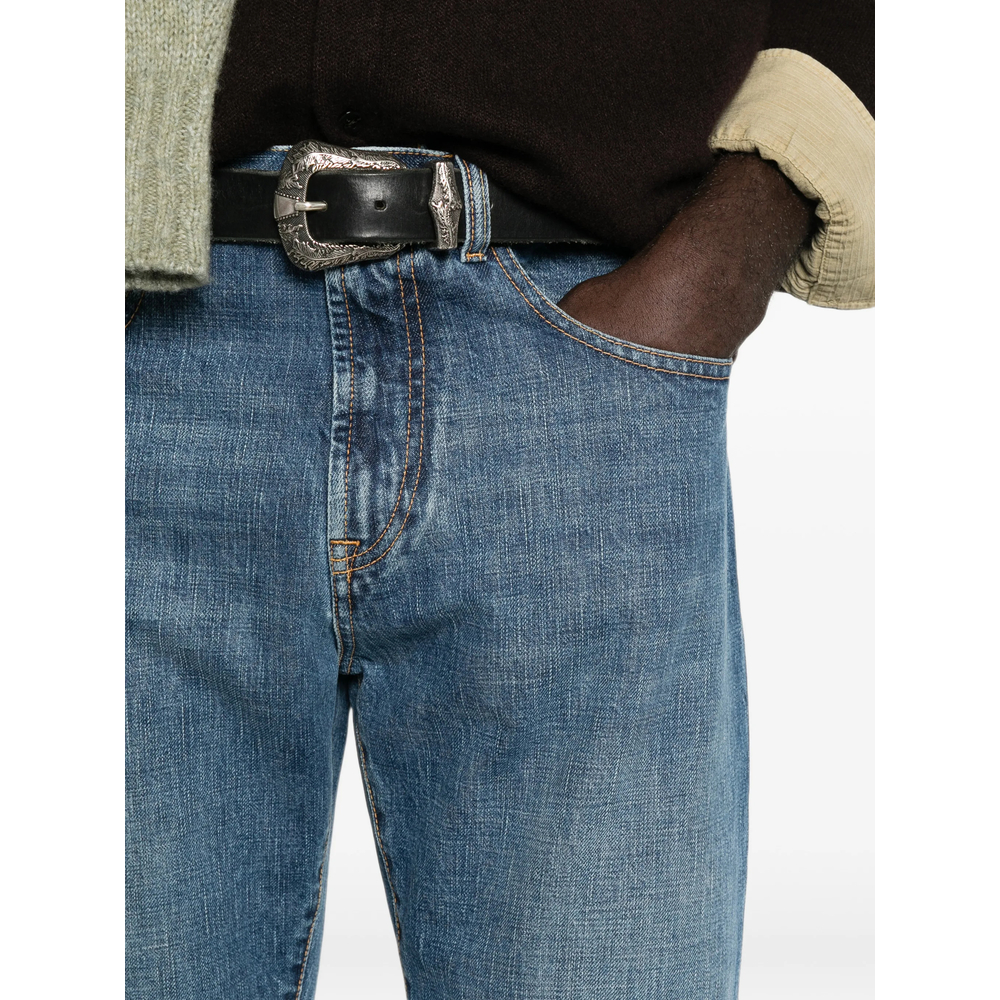 Kevin Faded Straight-Leg Jeans