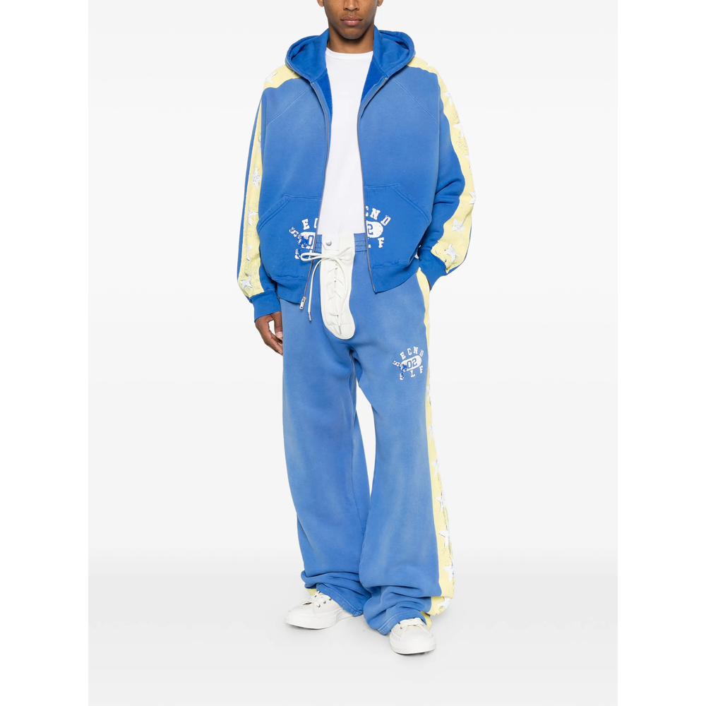 Star-Print Zip-Up Hoodie