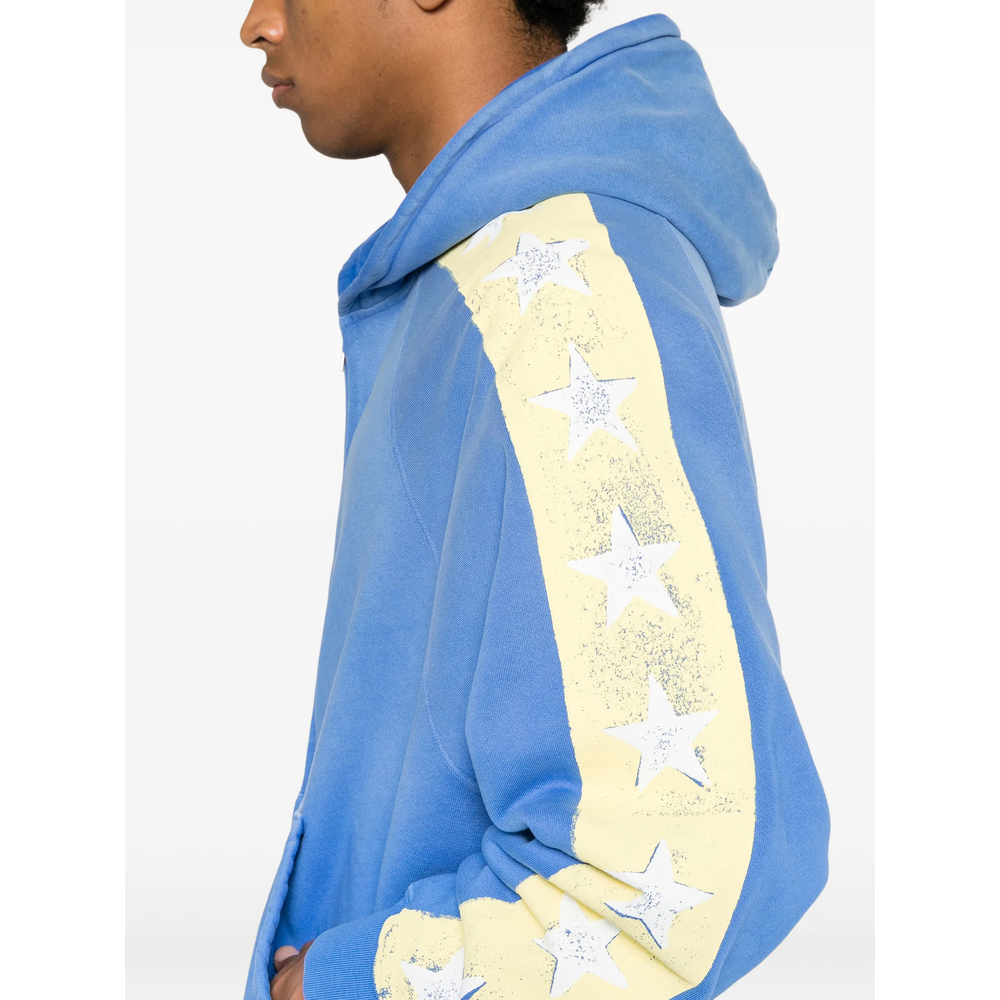 Star-Print Zip-Up Hoodie