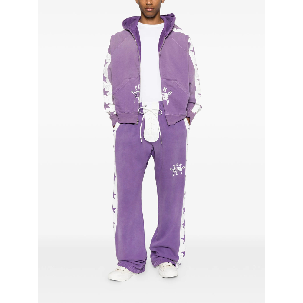 Star-Print Zip-Up Hoodie