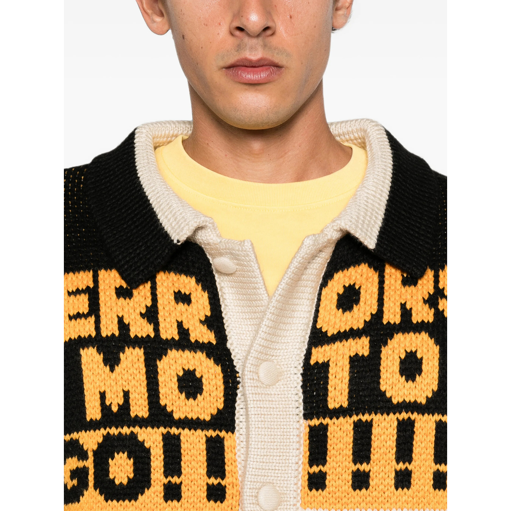 Logo-Intarsia Cardigan