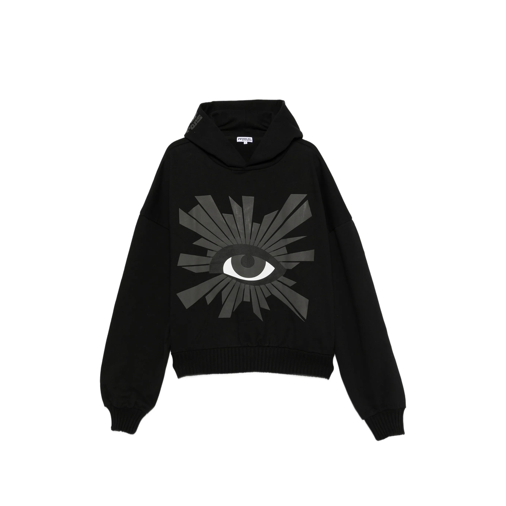 House Of Errors All Seeing Eye-print Hoodie In Black