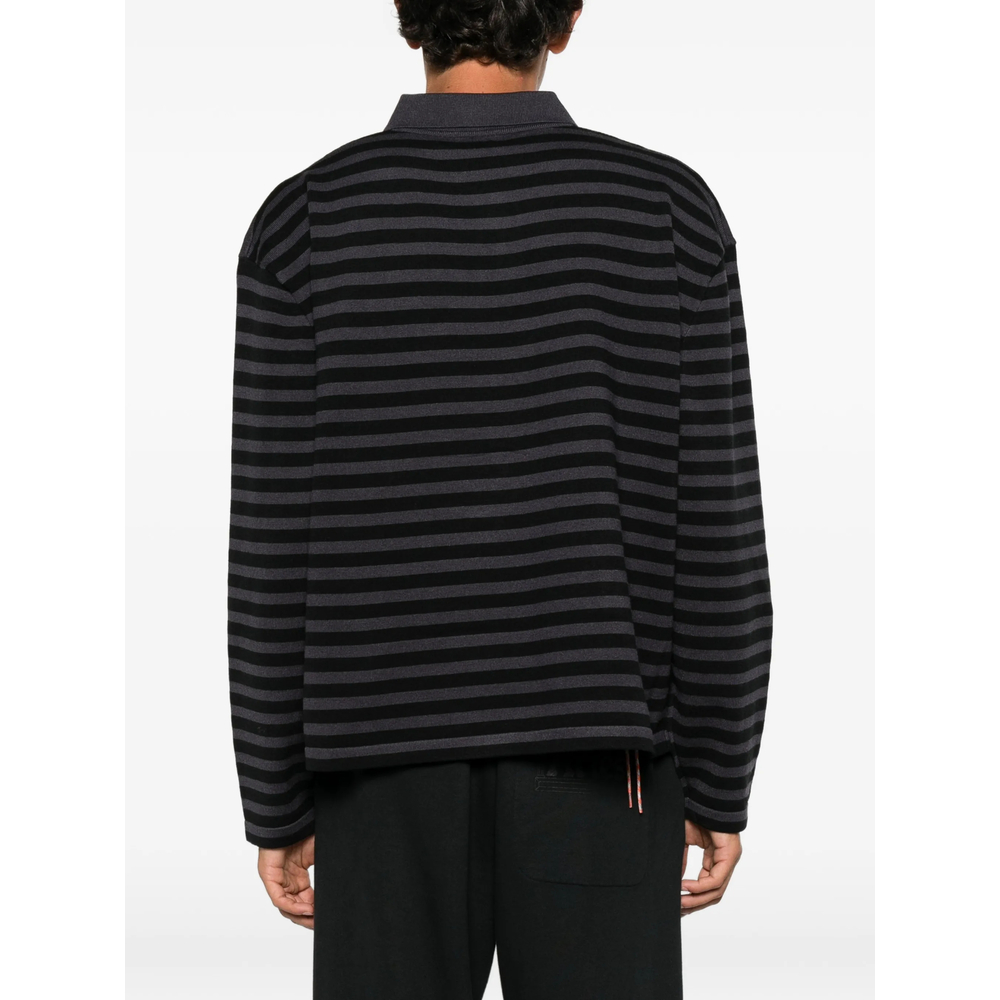 Striped Embroidered-Motif Sweater