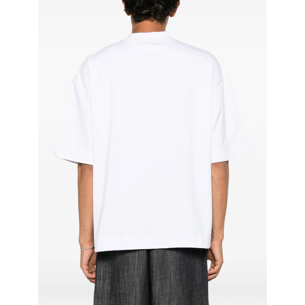 Graphic-Print High-Neck T-Shirt