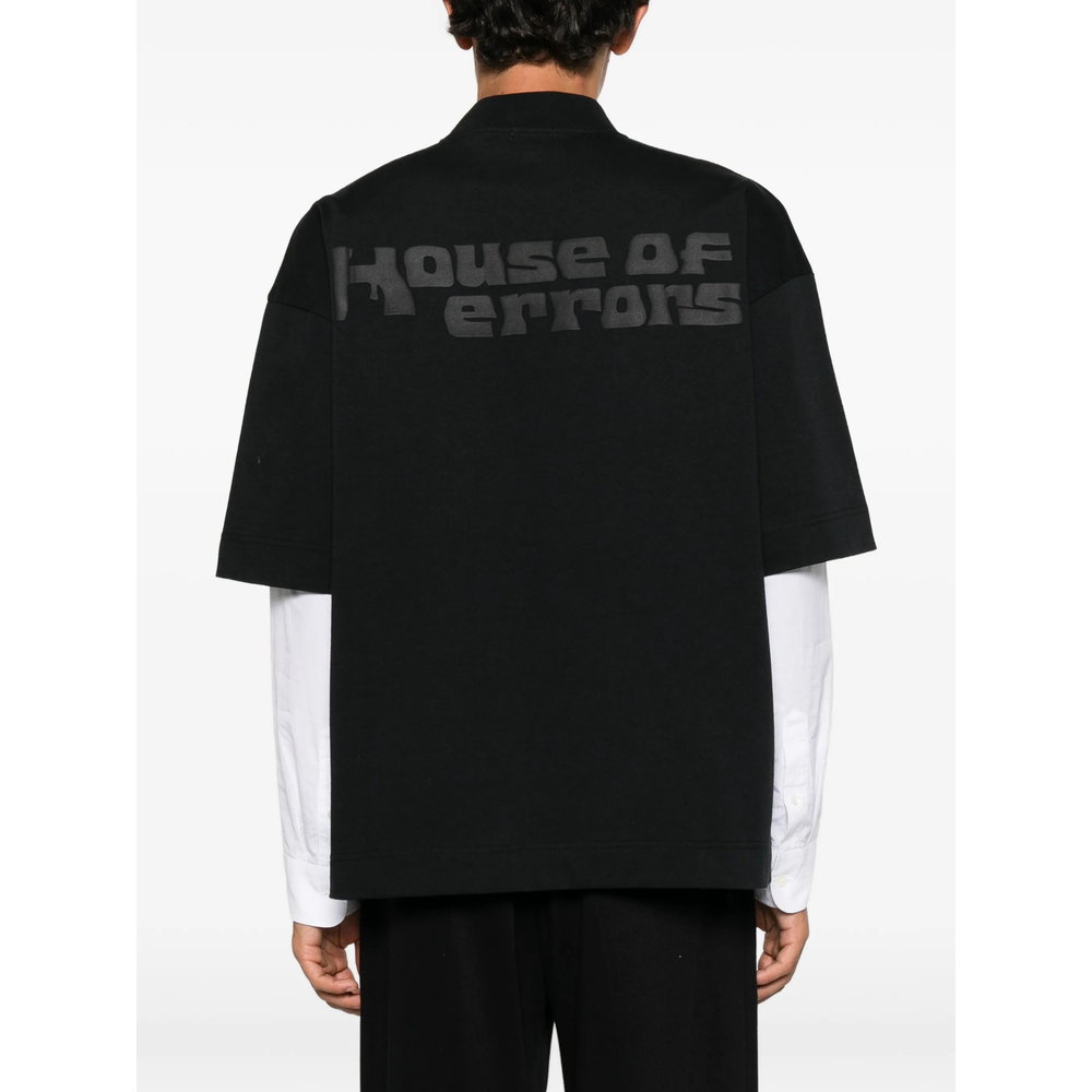 Graphic-Print High-Neck T-Shirt