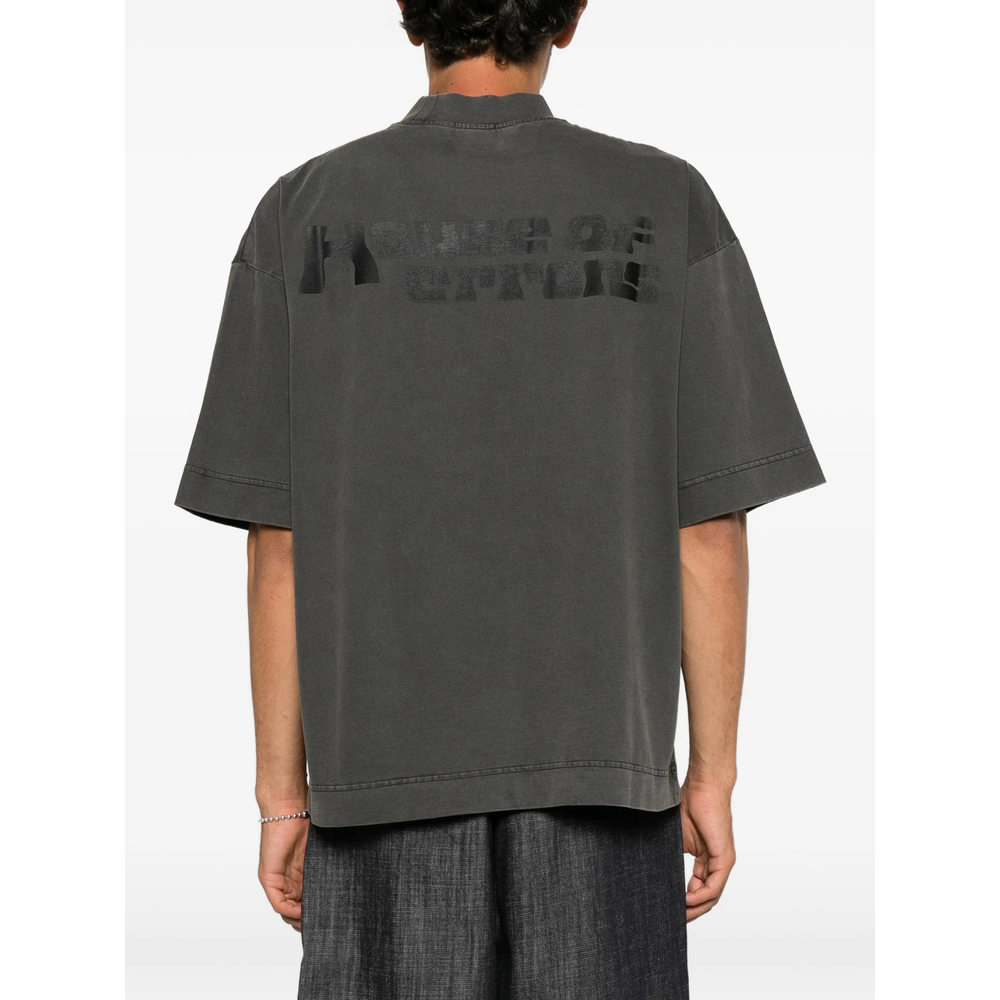 Graphic-Print High-Neck T-Shirt