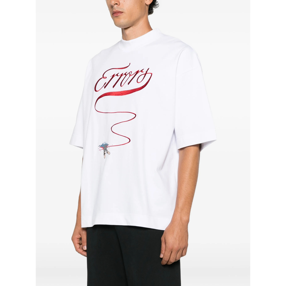 Embroidered High-Neck T-Shirt