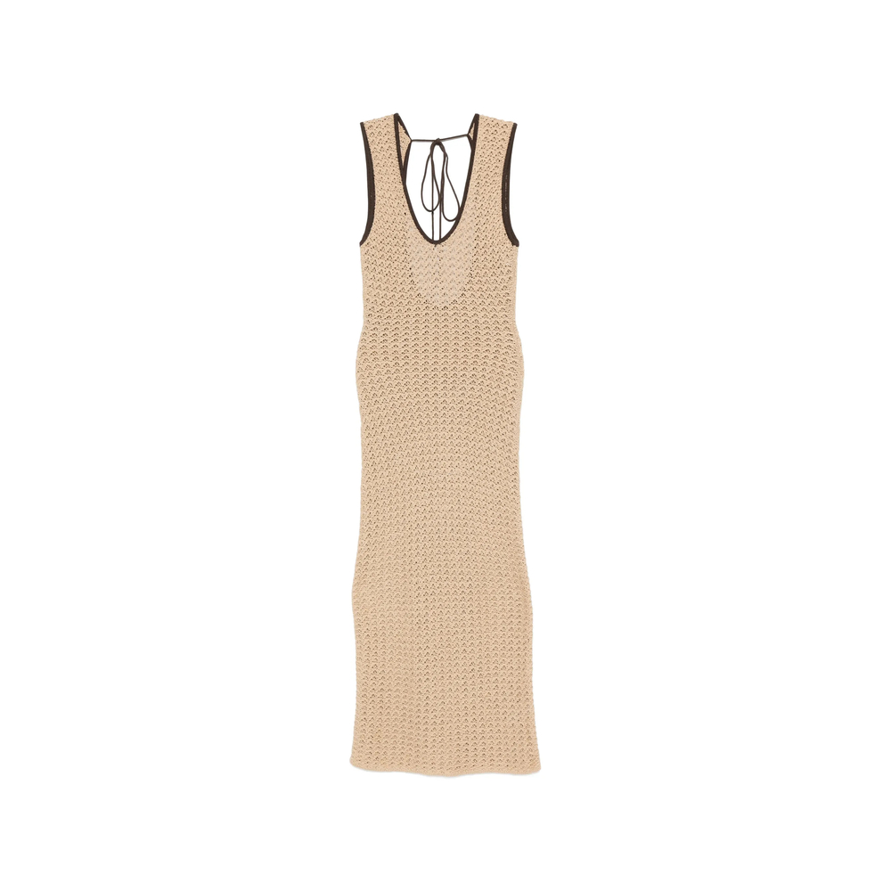 Sir. Crochet-knit Open-back Maxi Dress