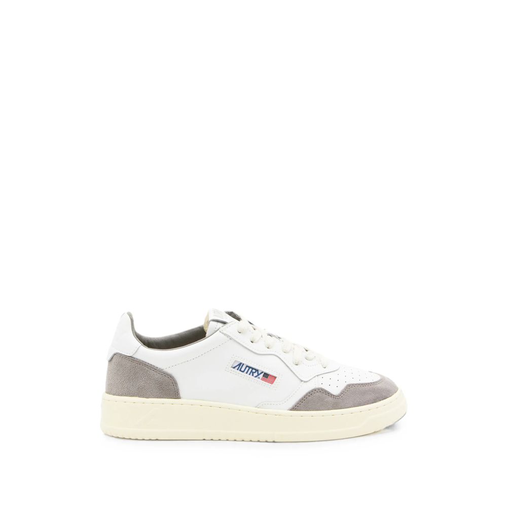 Autry Medalist Calf Suede-panelled Sneakers