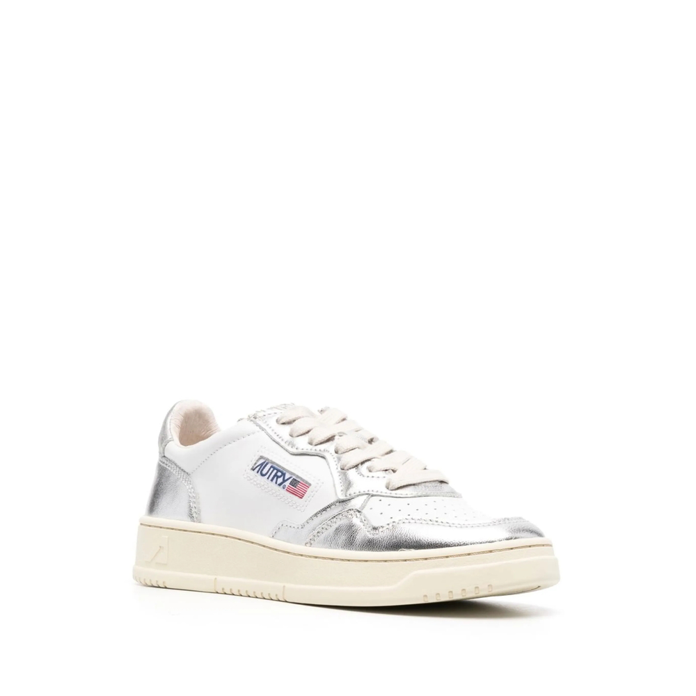 Medalist Metallic-Leather Sneakers