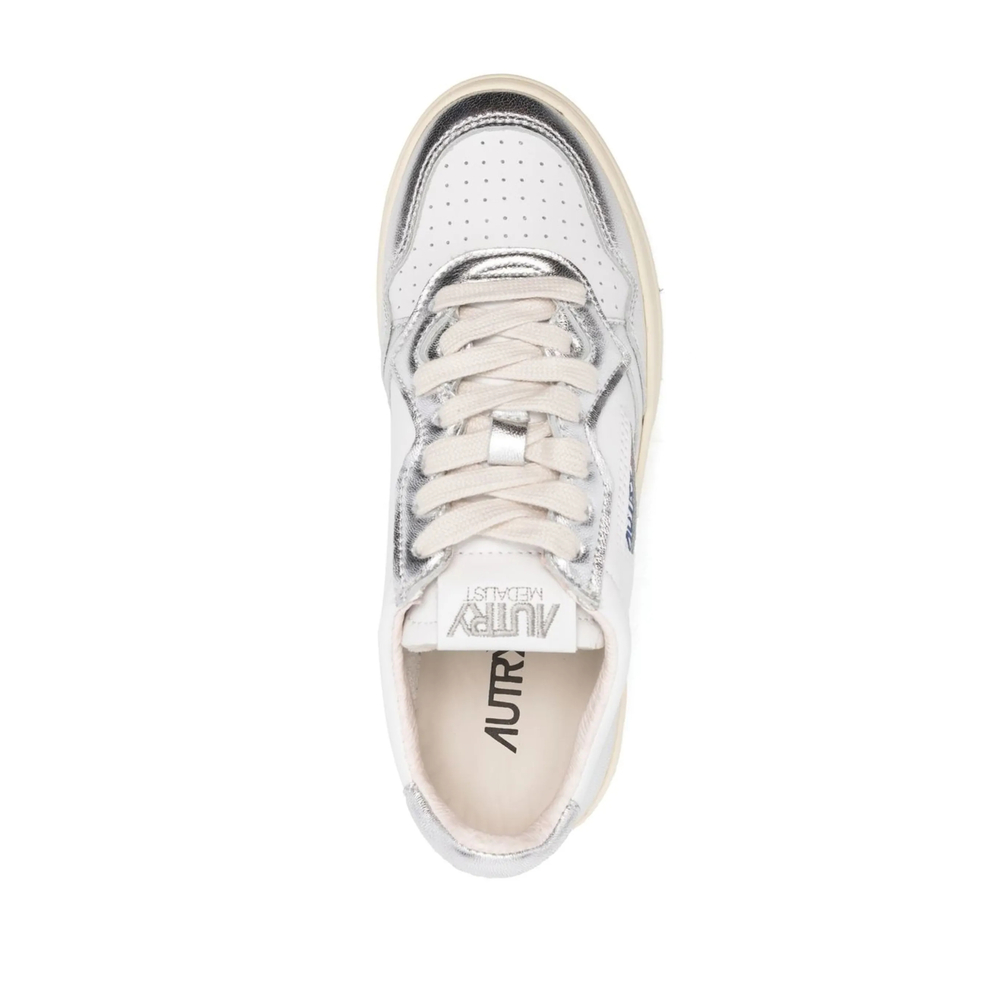 Medalist Metallic-Leather Sneakers