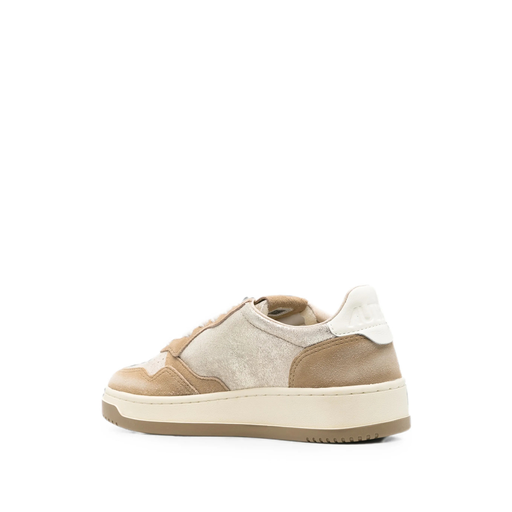Medalist Metallic-Effect Panelled Sneakers