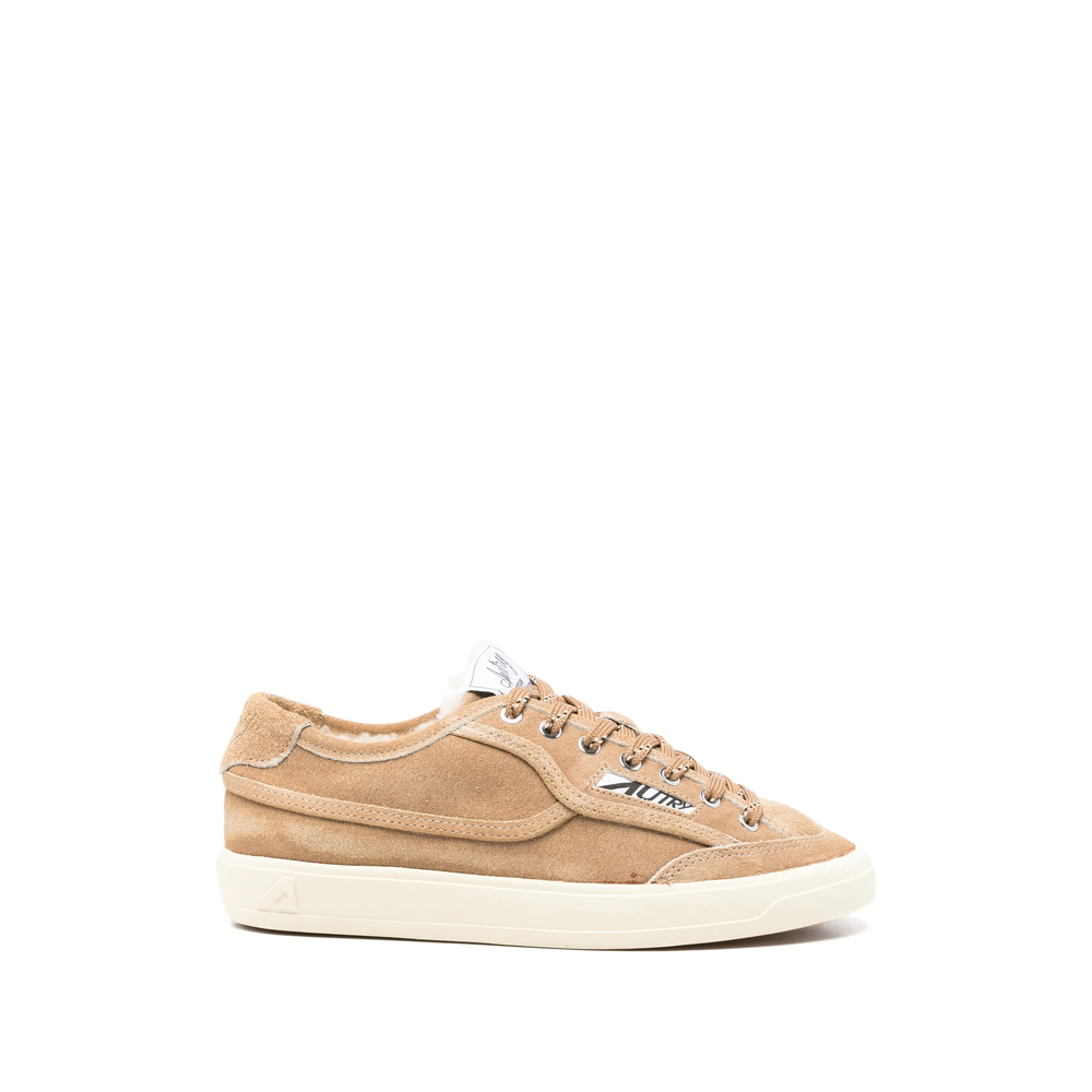 Autry Windscape Shearling-lined Suede Sneakers