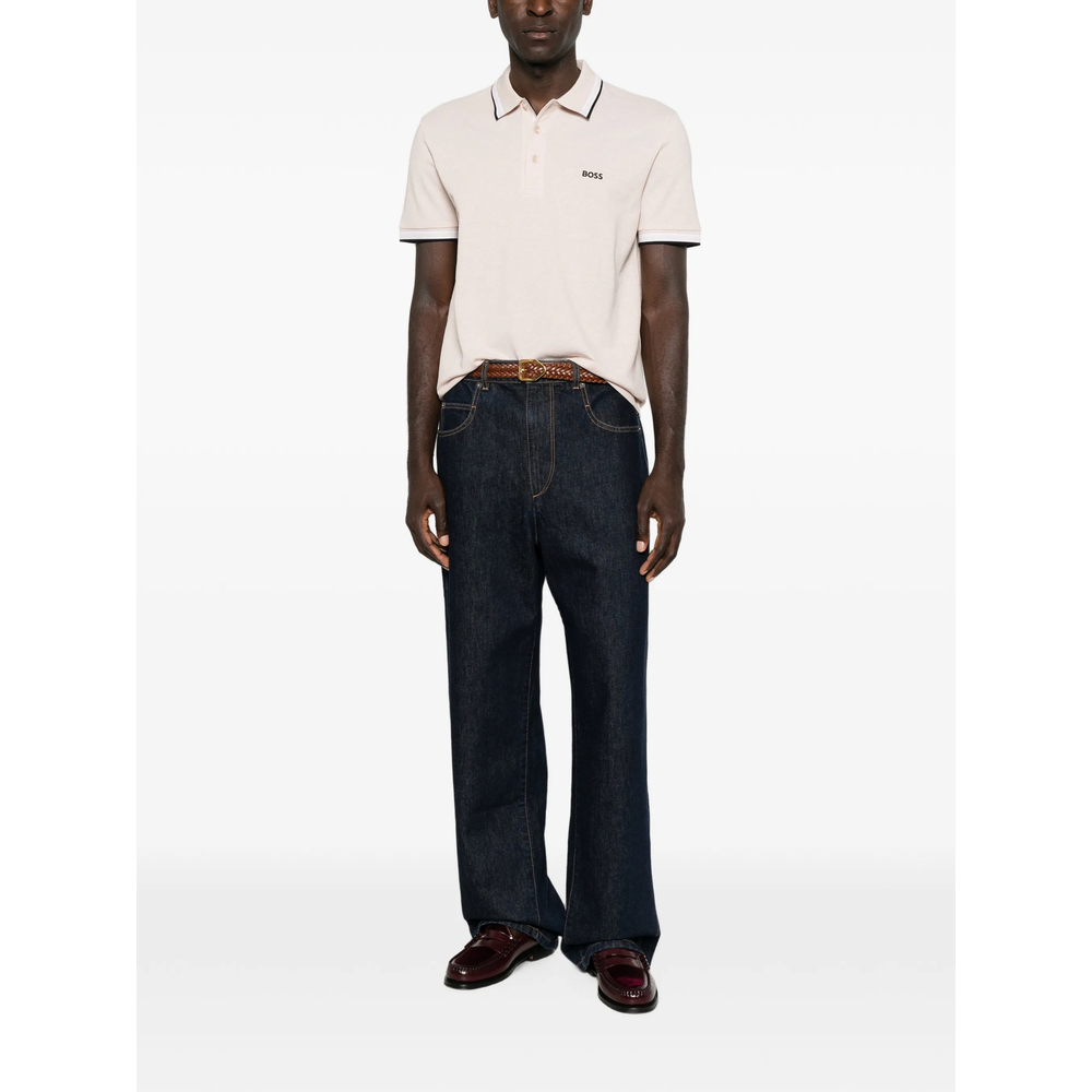 Logo-Embroidered Tipped Polo Shirt