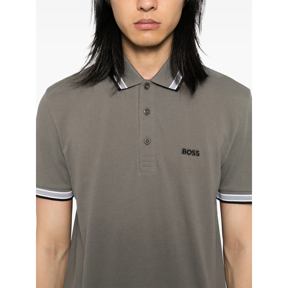 Embroidery Short-Sleeves Polo Shirt