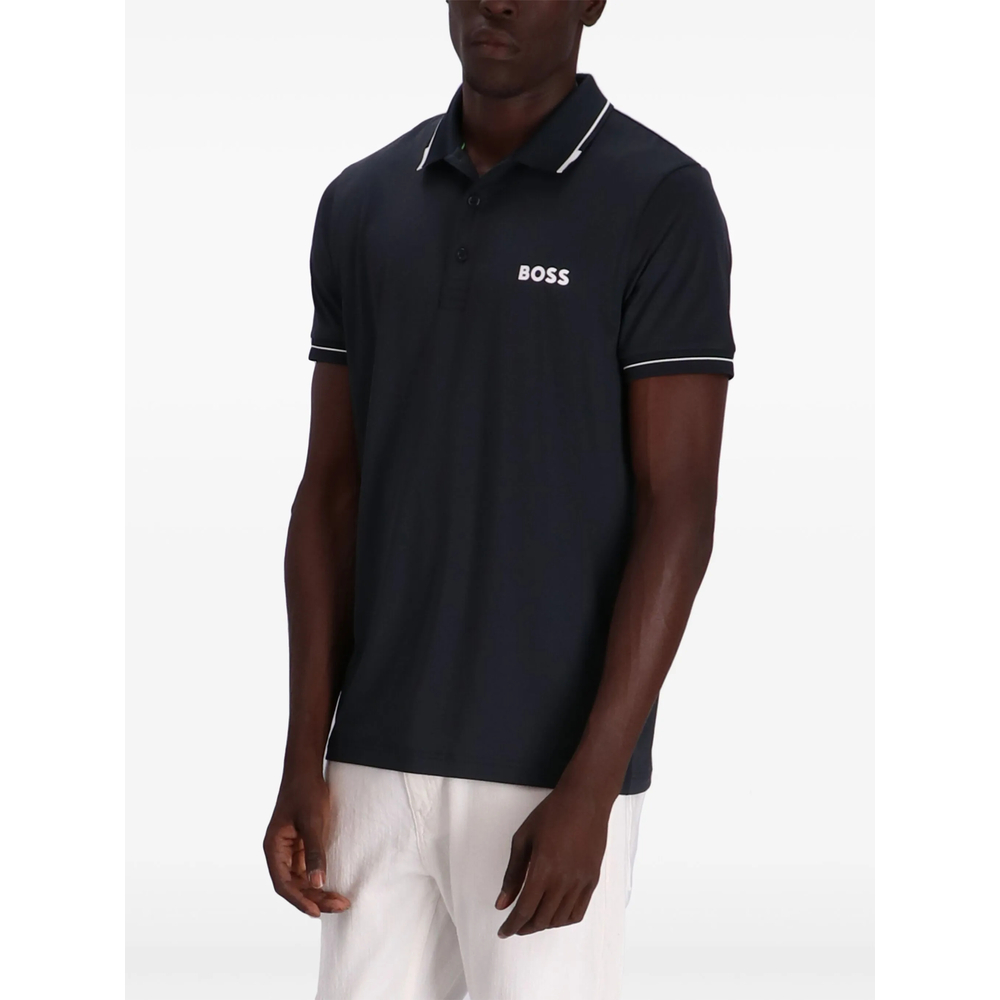 Contrast-Logo Polo Shirt