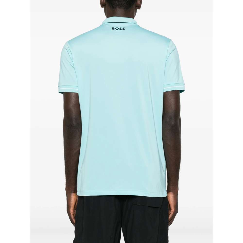 Contrast-Logo Slim-Fit Polo Shirt