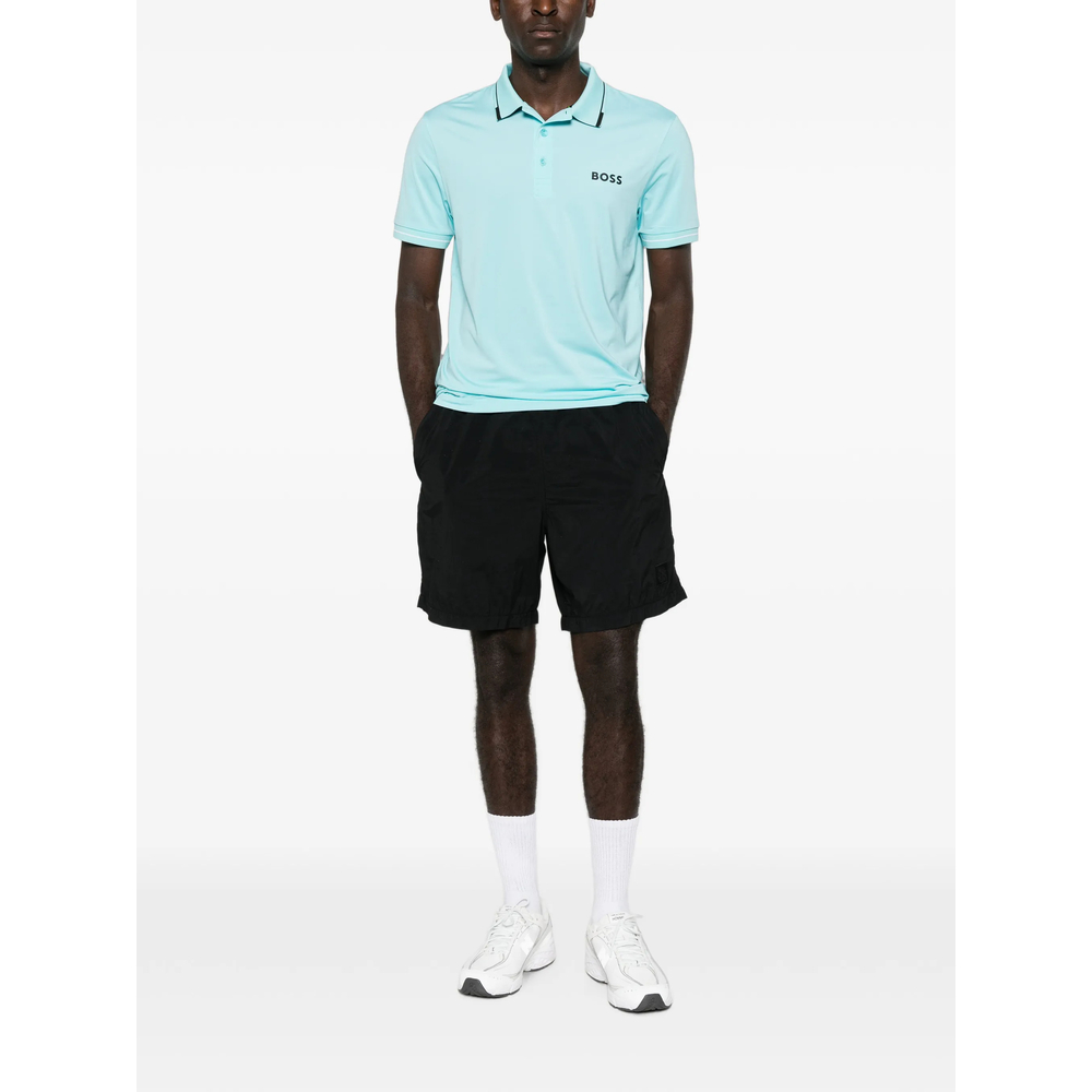 Contrast-Logo Slim-Fit Polo Shirt