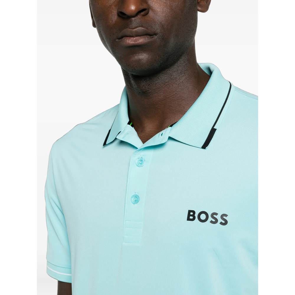Contrast-Logo Slim-Fit Polo Shirt