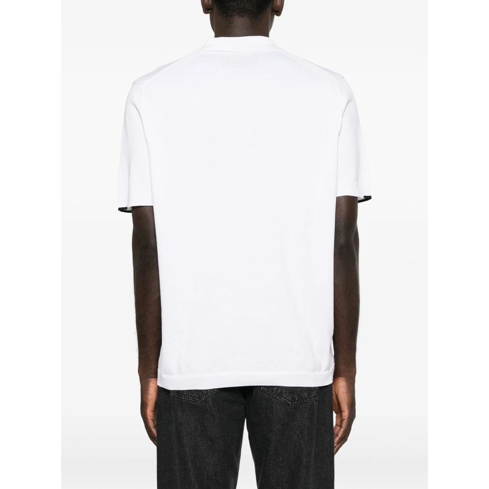 Ever-X Zip-Fastening Logo-Print Polo Shirt