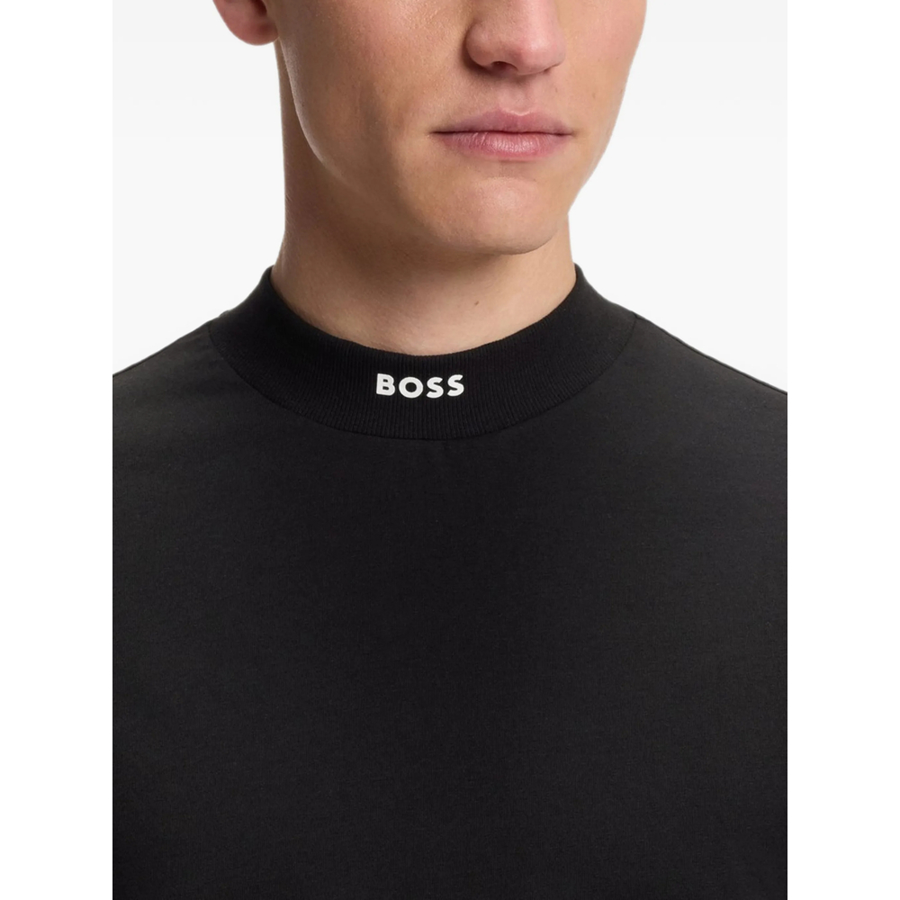 Relaxed-Fit Mock-Neck T-Shirt
