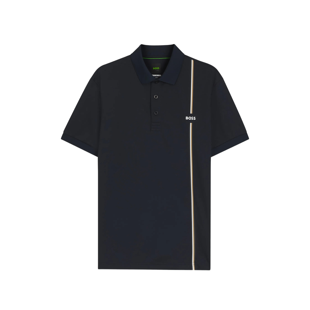 Boss Toc Game 3 Striped Short-sleeve Polo Shirt