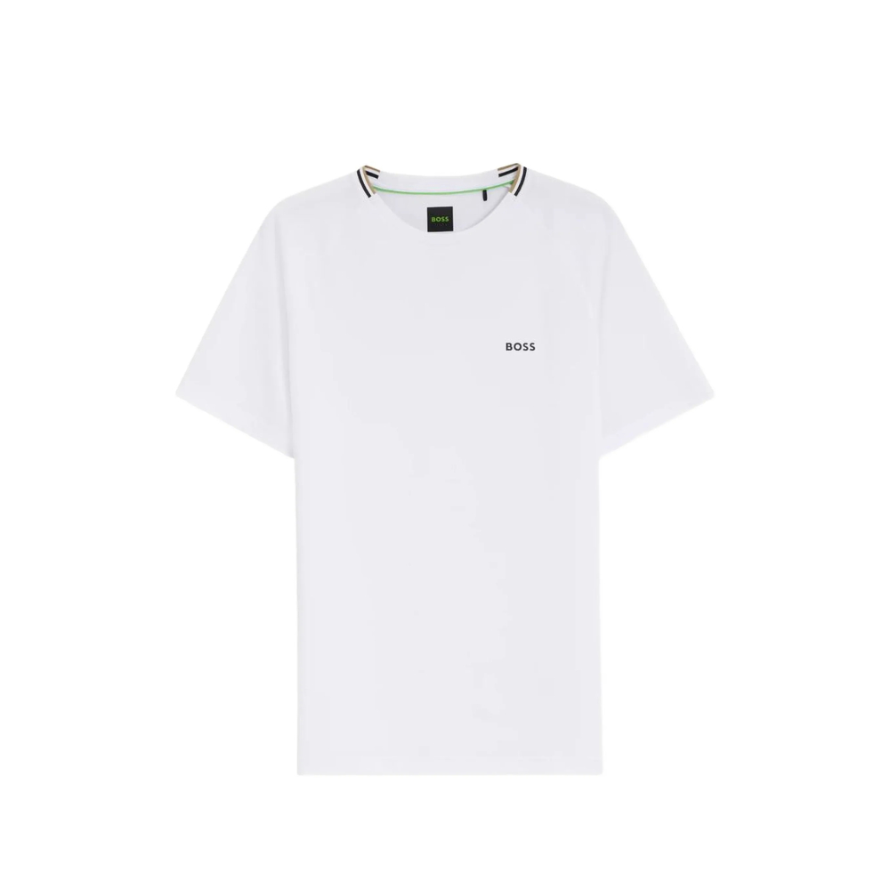 Boss Active Moisture-wicking T-shirt With Tennis-ball Embossing