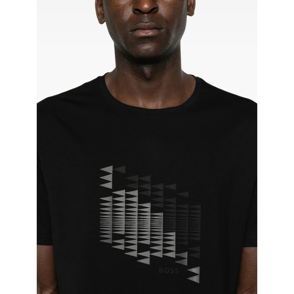 Geometric-Print T-Shirt