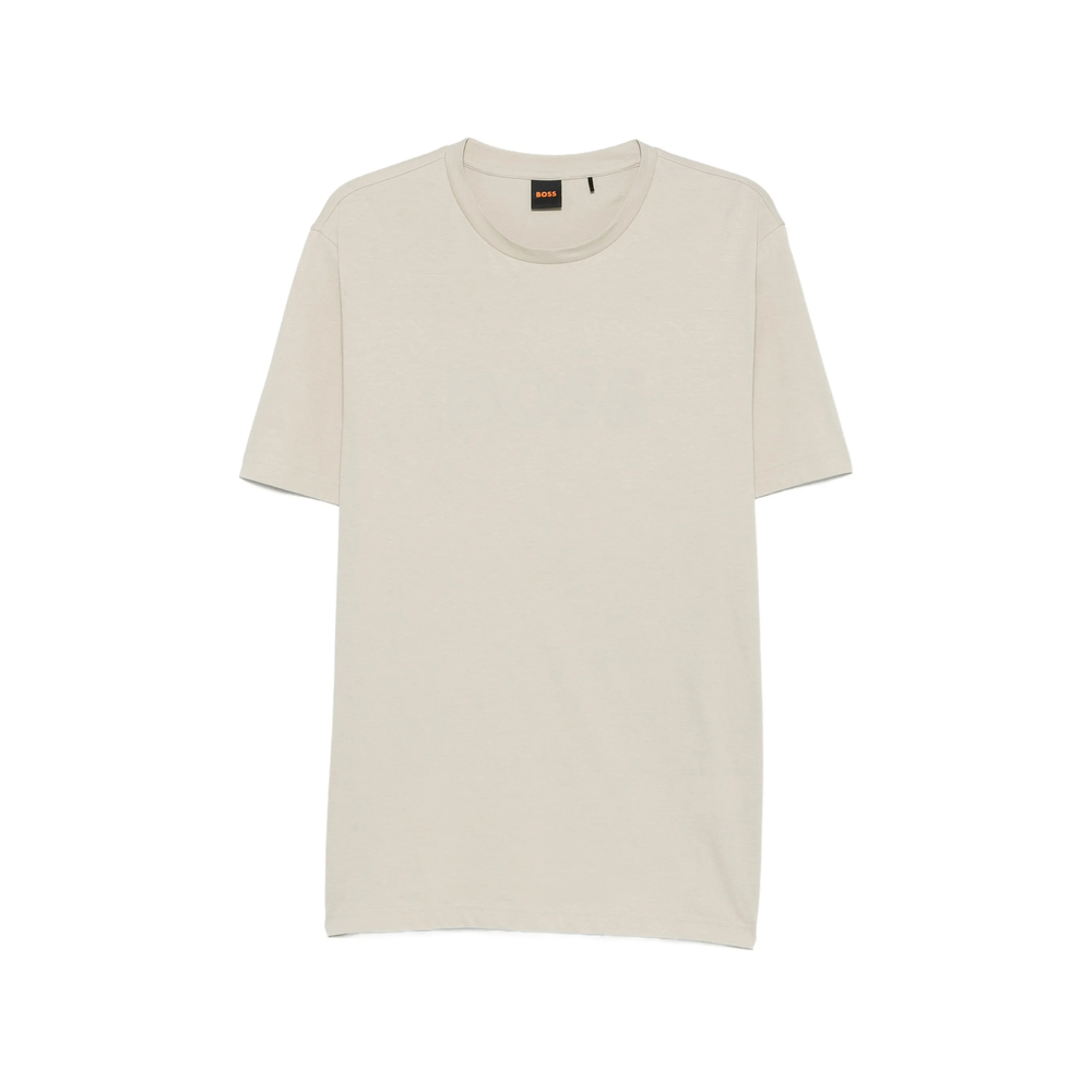 Boss Regular-fit Cotton T-shirt With Modern Logo