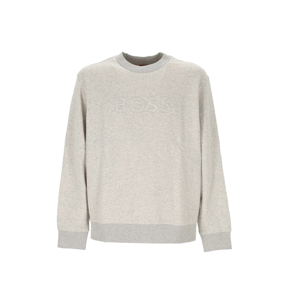 Boss Logo-embroidered Cotton Sweater
