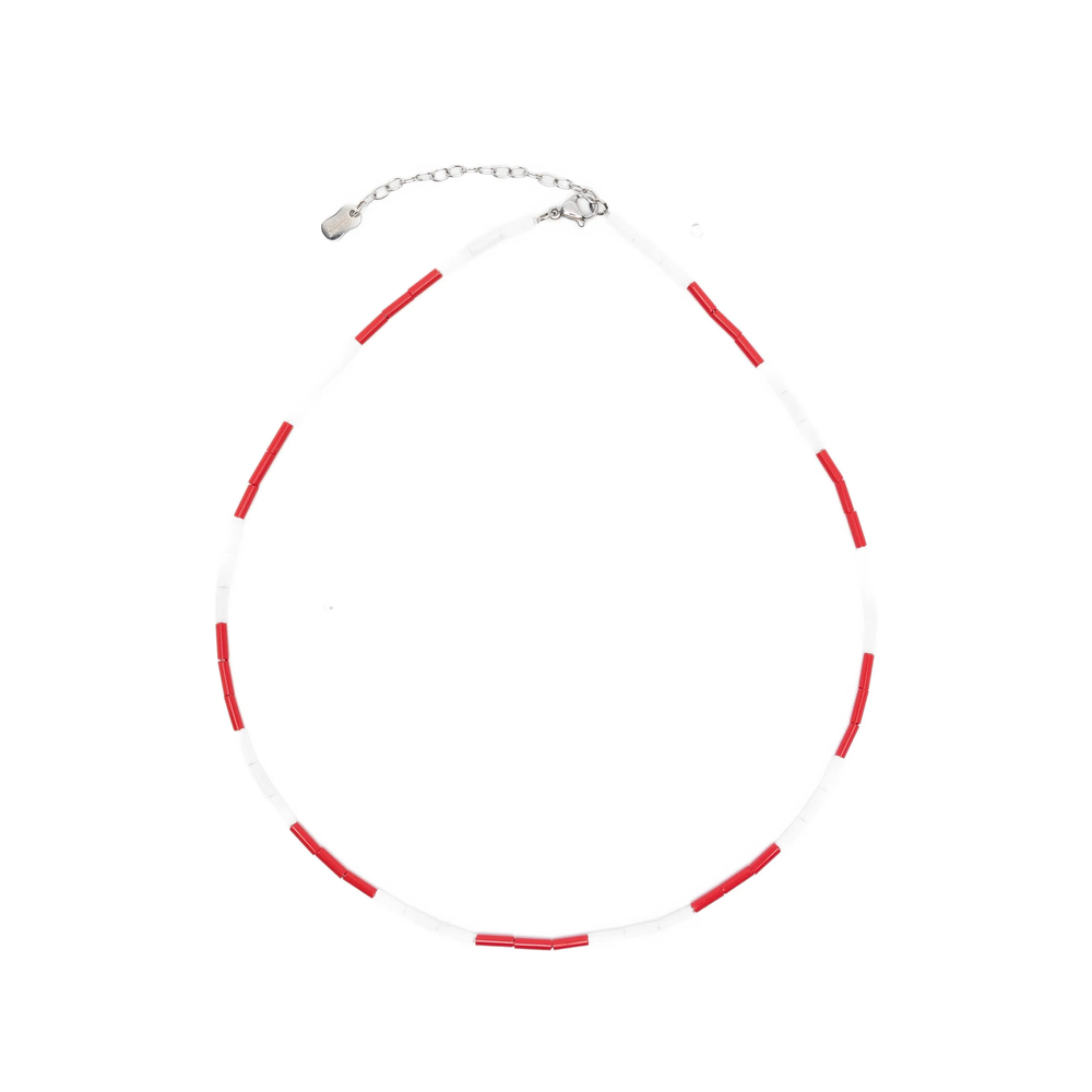 Collanine Colorate Color-block Beaded Necklace