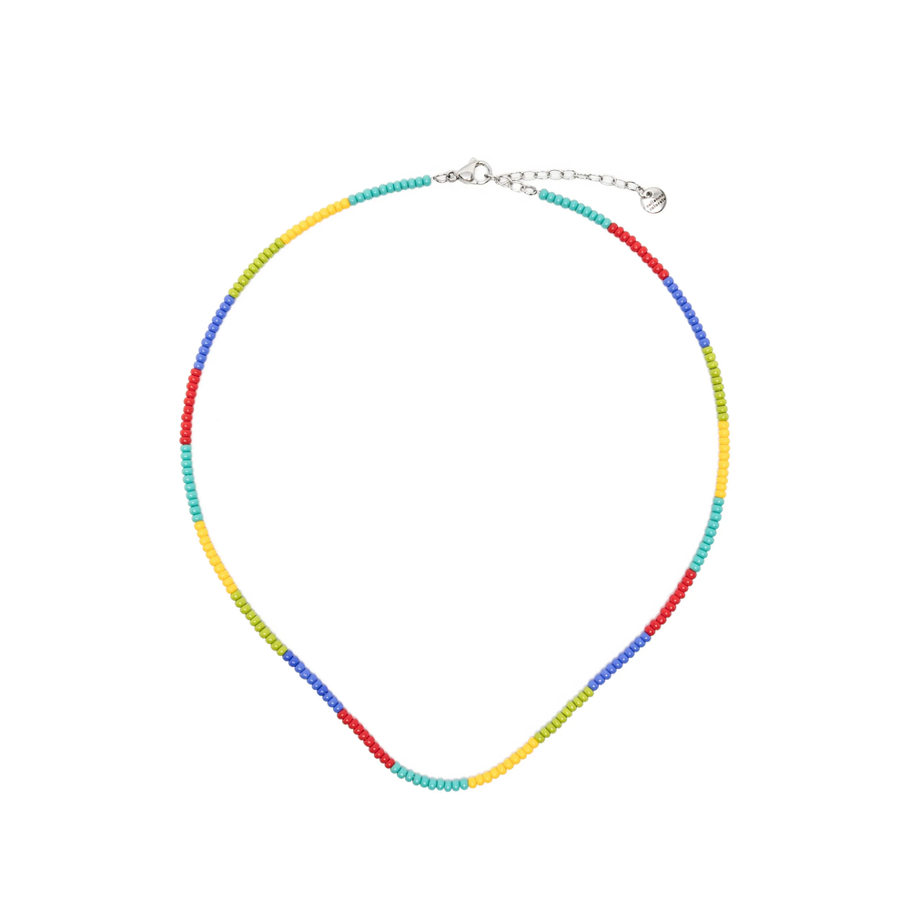 Collanine Colorate Colorblock Beaded Necklace