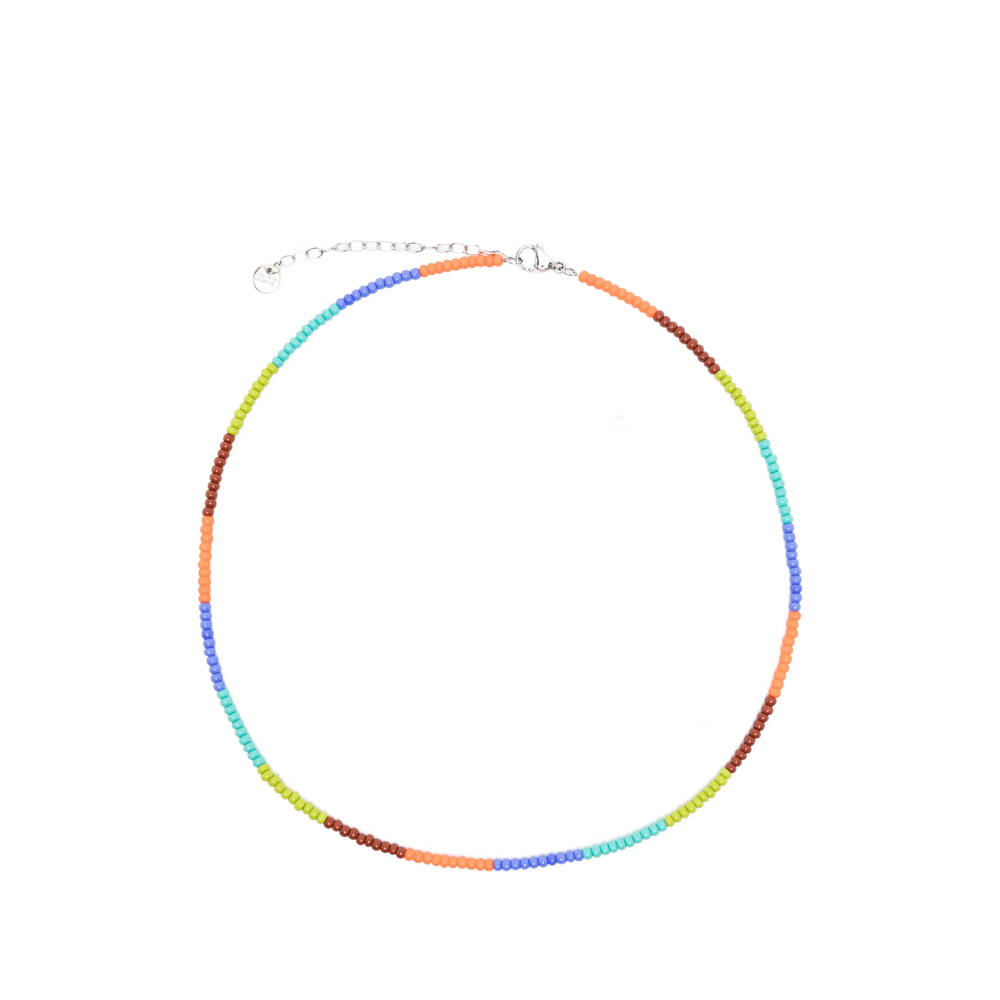 Collanine Colorate Mini Colorblock Beaded Necklace