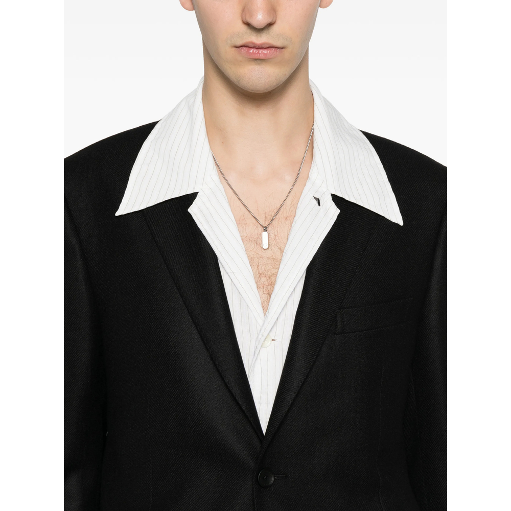 Single-Breasted Notched-Lapels Jacket
