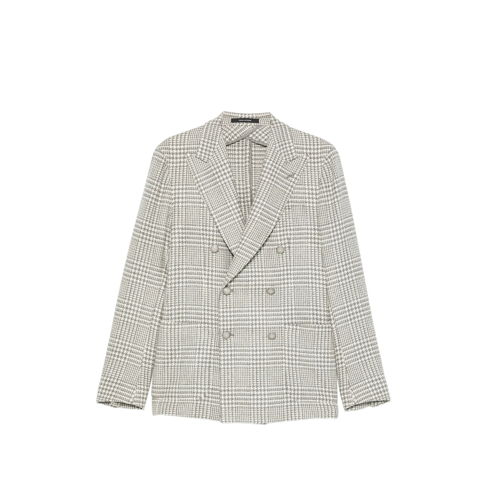 Tagliatore Double-breasted Check-pattern Blazer