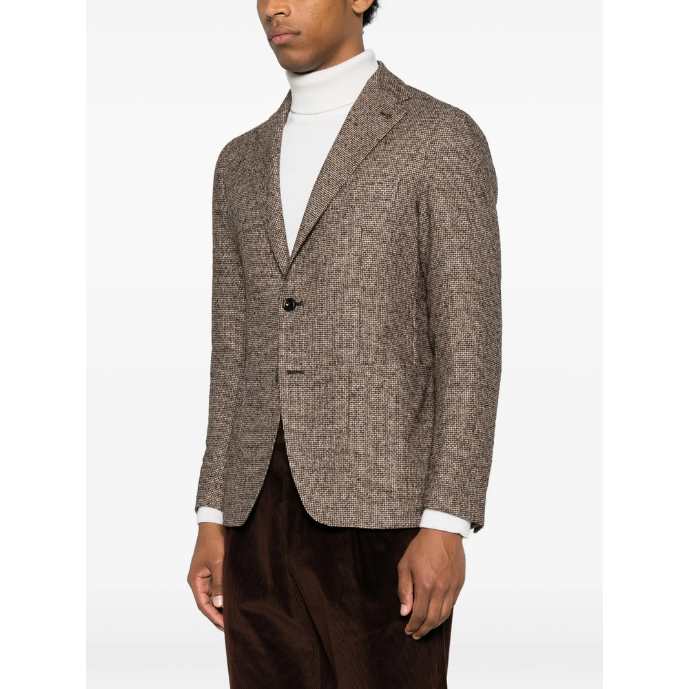Textured Single-Breasted Blazer
