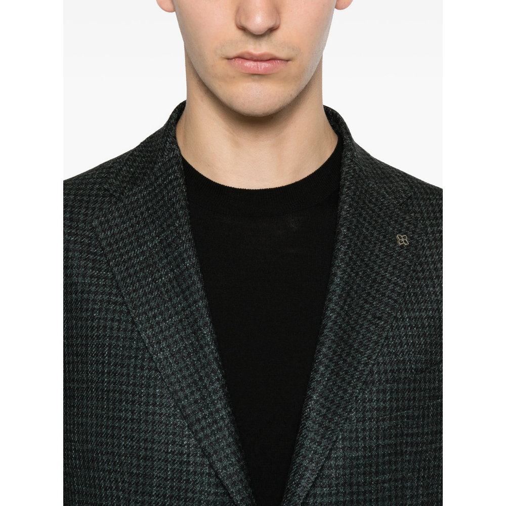 Houndstooth-Pattern Blazer