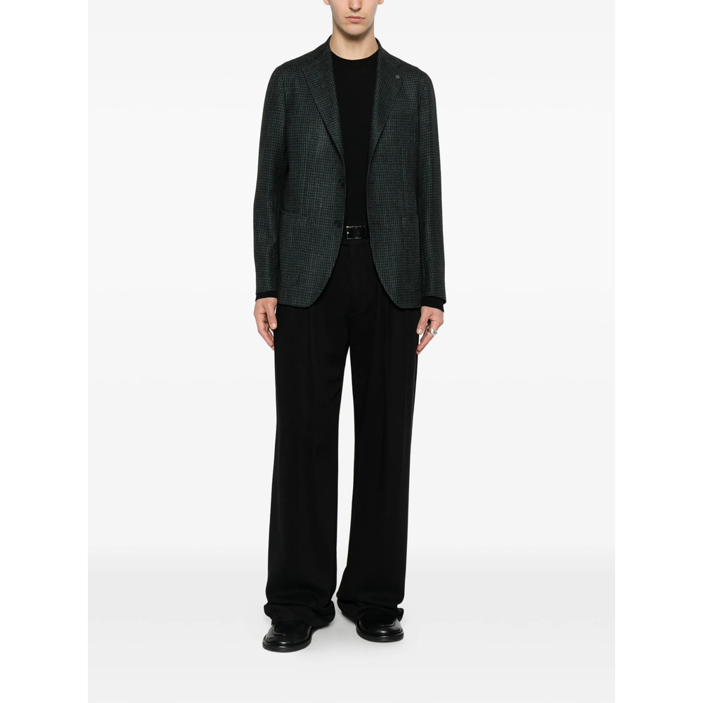 Houndstooth-Pattern Blazer