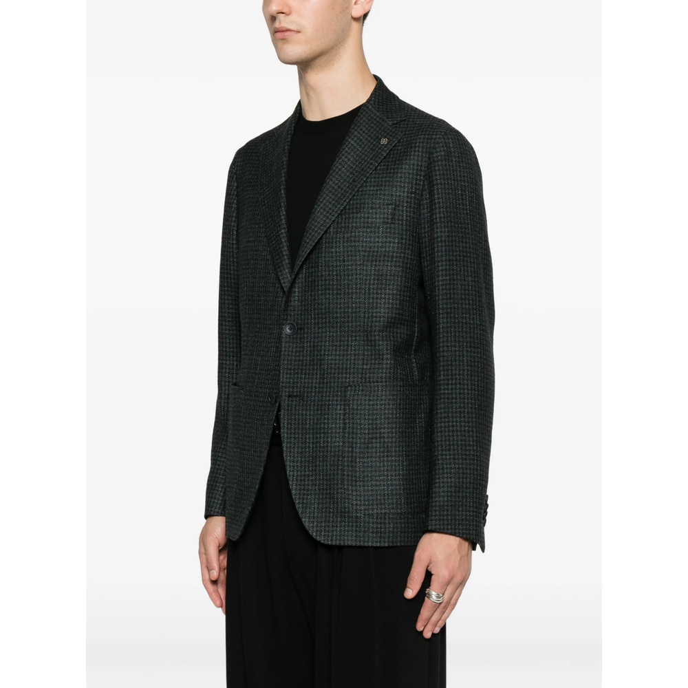 Houndstooth-Pattern Blazer