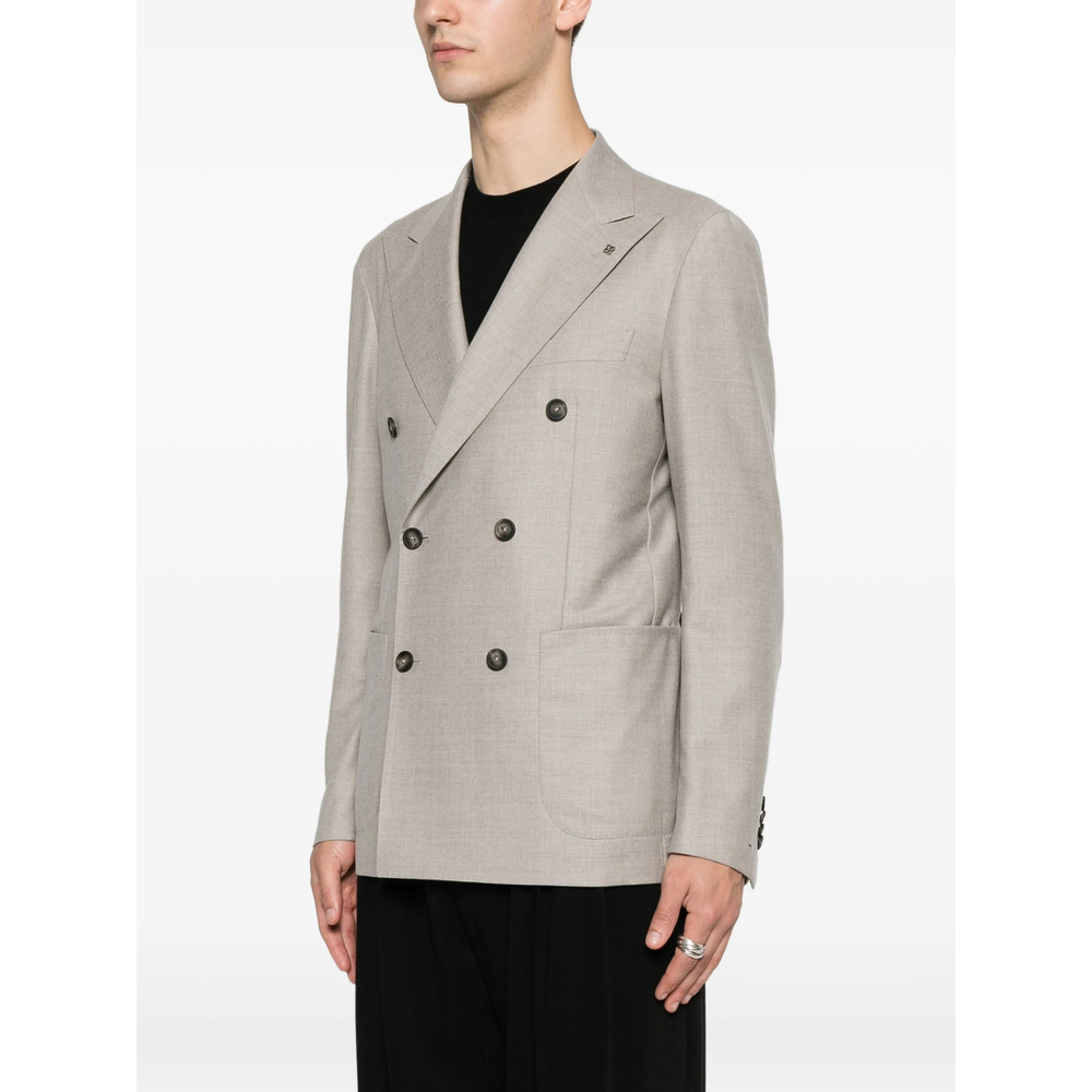 Double-Breasted Peak-Lapels Jacket