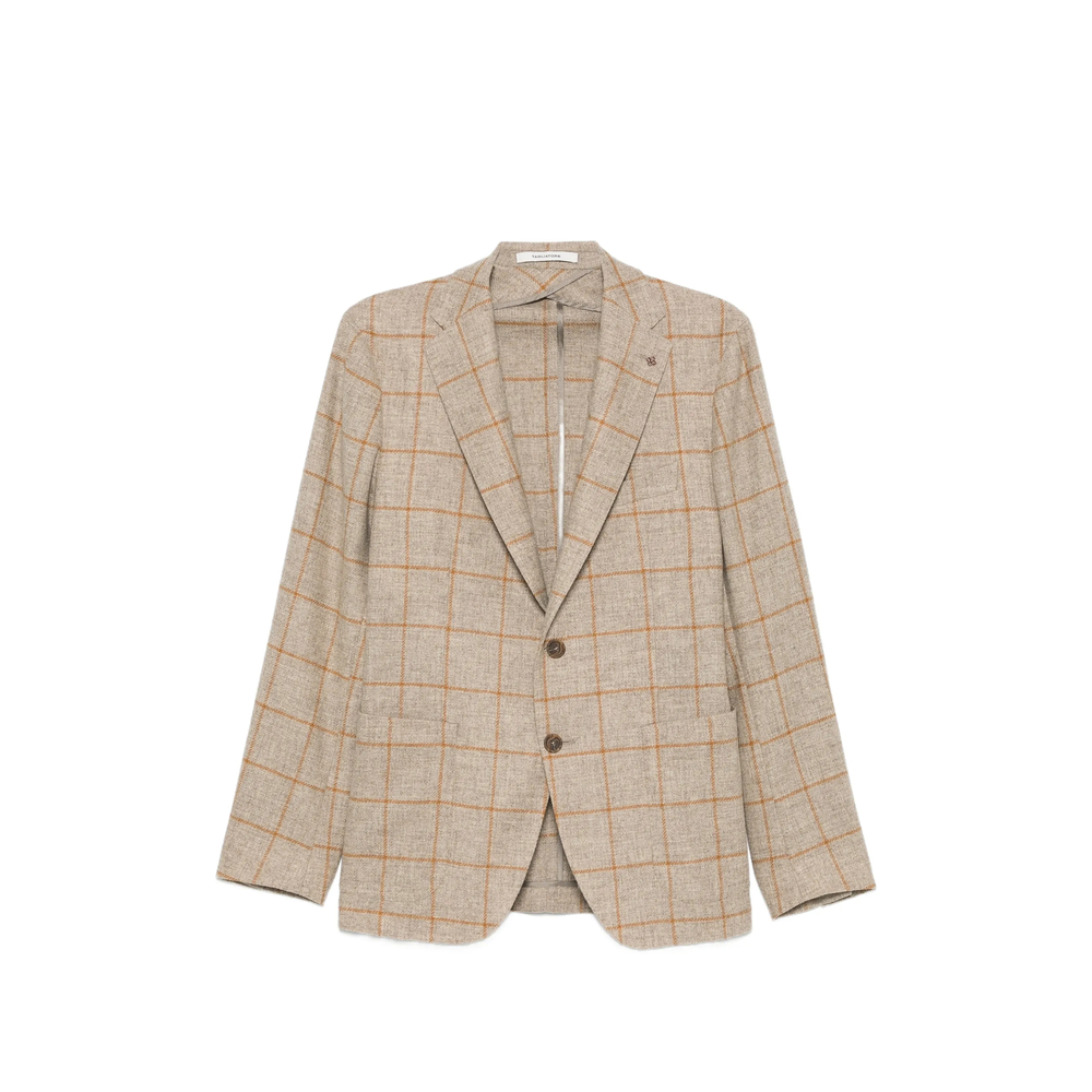 Tagliatore Check-pattern Notched-lapel Jacket