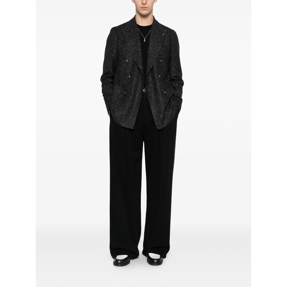 Double-Breasted Bouclé Jacket