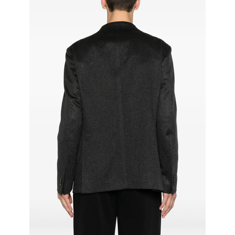 Single-Breasted Notched-Lapel Blazer