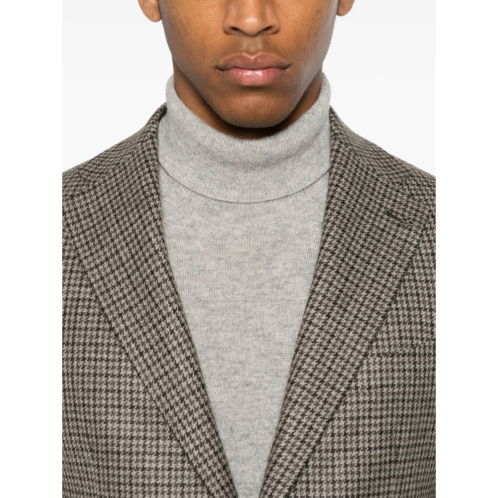 Houndstooth-Pattern Blazer
