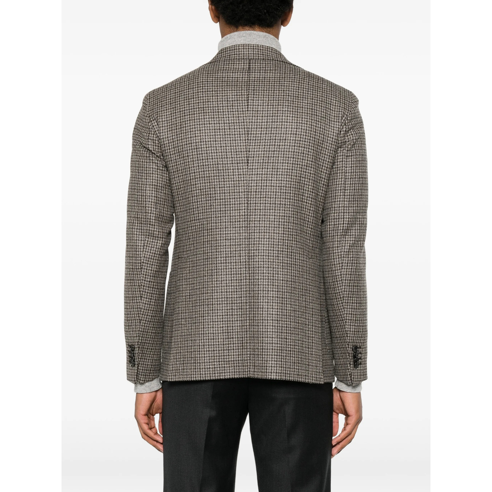 Houndstooth-Pattern Blazer