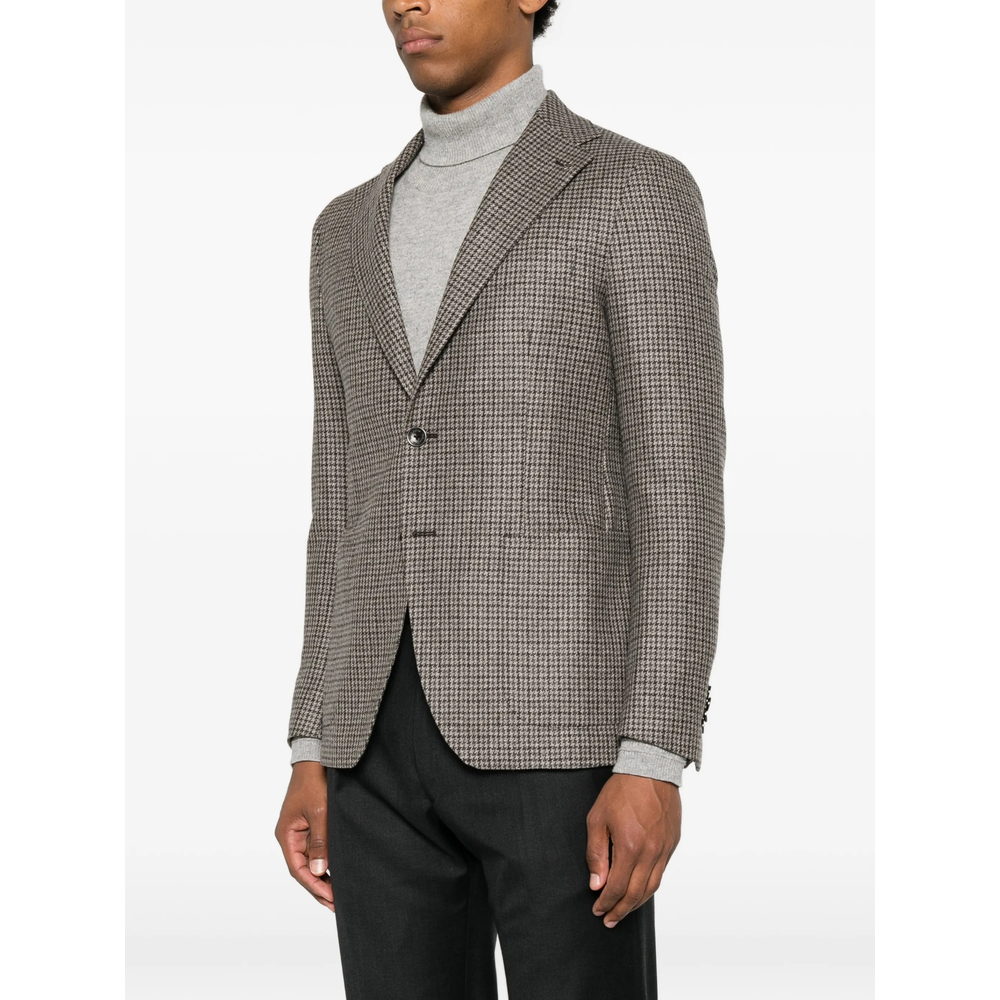 Houndstooth-Pattern Blazer