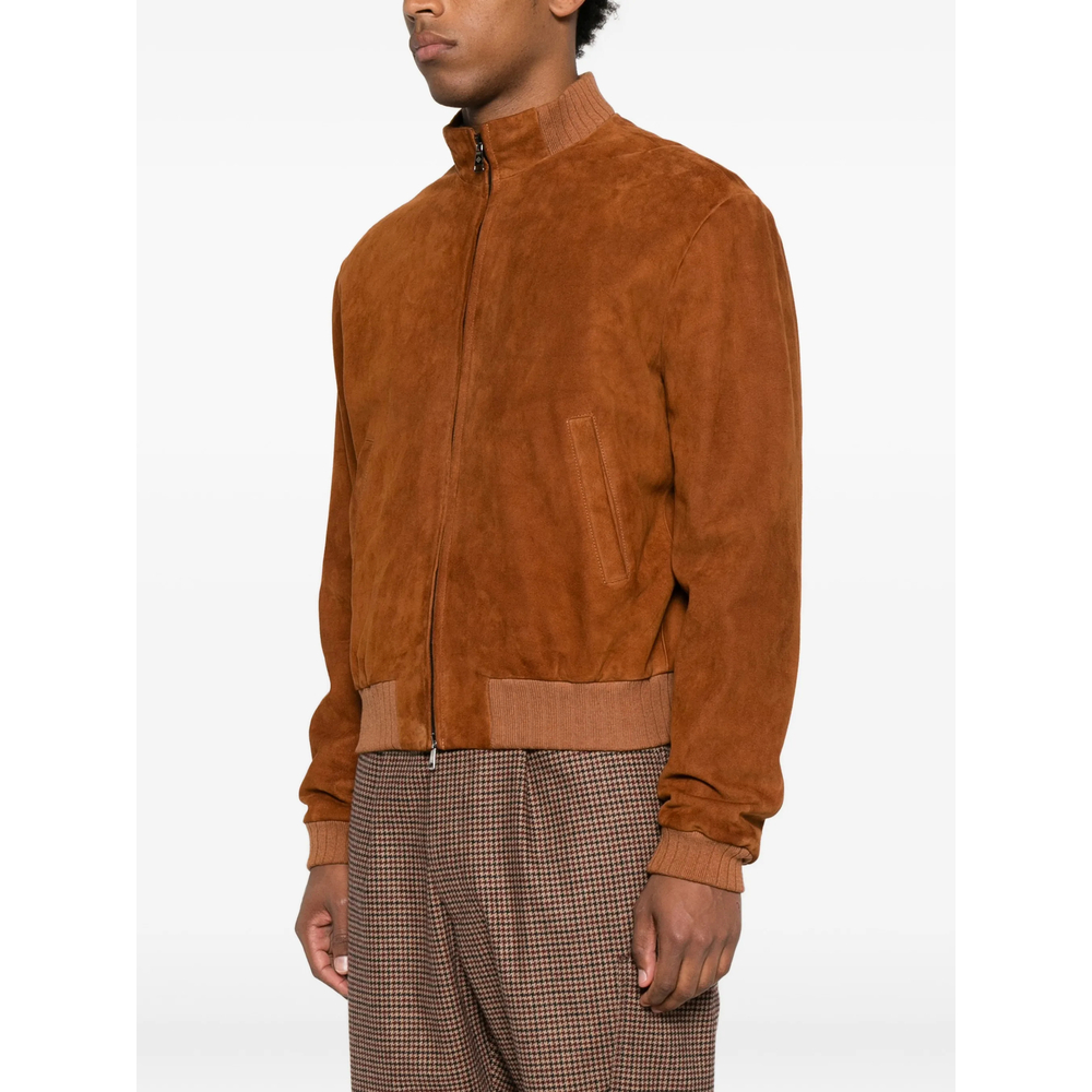Suede Zip-Up Jacket