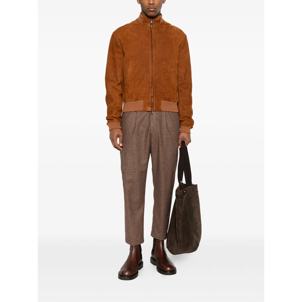 Suede Zip-Up Jacket