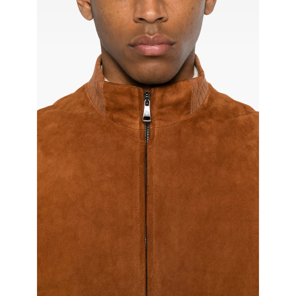 Suede Zip-Up Jacket